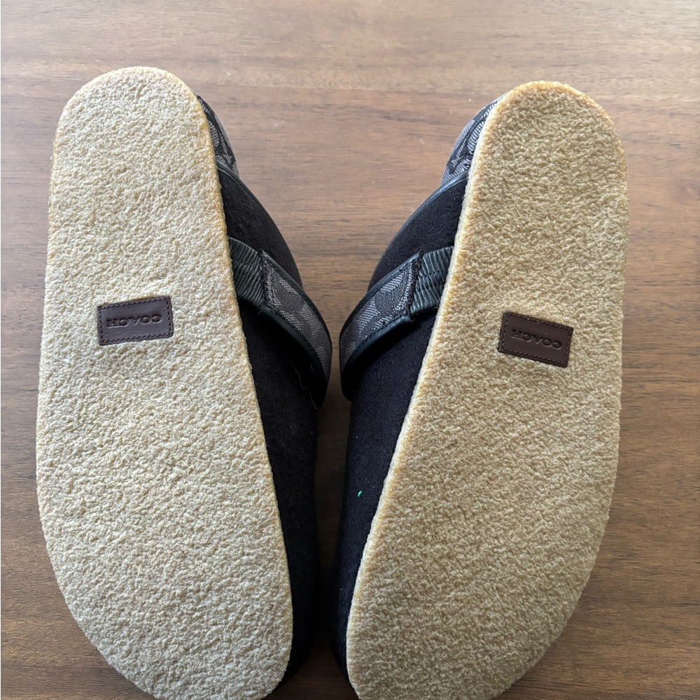 Coach Black Signature Pattern Clogs - Picture 4 of 4